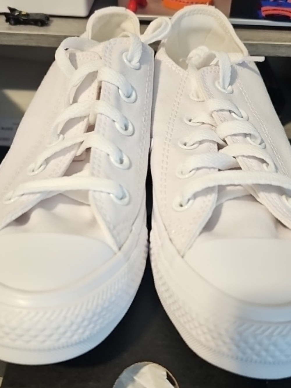 Converse Chuck Taylor All Star Low Top White Monochrome Canvas 1U647F M/4 W/6